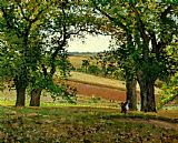Camille Pissarro Wall Art - The Chestnut Trees at Osny